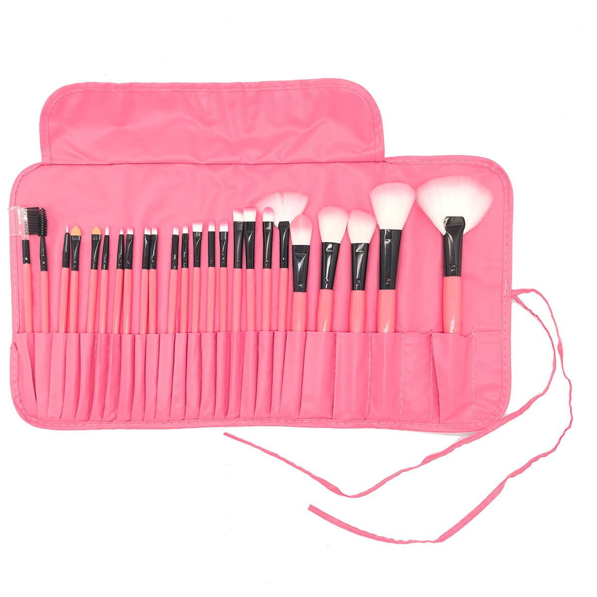 thumbnail image 2 of 24 Pinceles de Maquillaje Original Color Madera Set de Pinceles de Maquillaje Viene con una Bolsa de Pinceles Herramientas de Belleza de Maquillaje, 2 of 2
